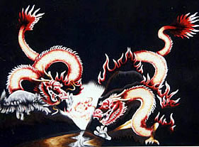 Muestra representativa de un dragón japonés